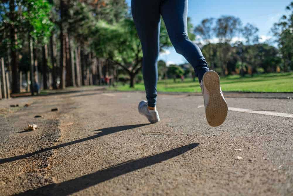 Joggerin im Park