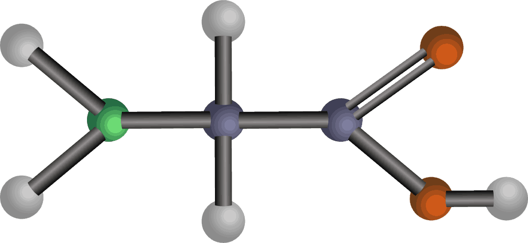 Aminos&auml;ure in Nahaufnahme