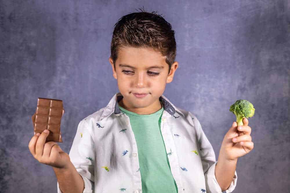 Zucker_Kind mit Schokolade