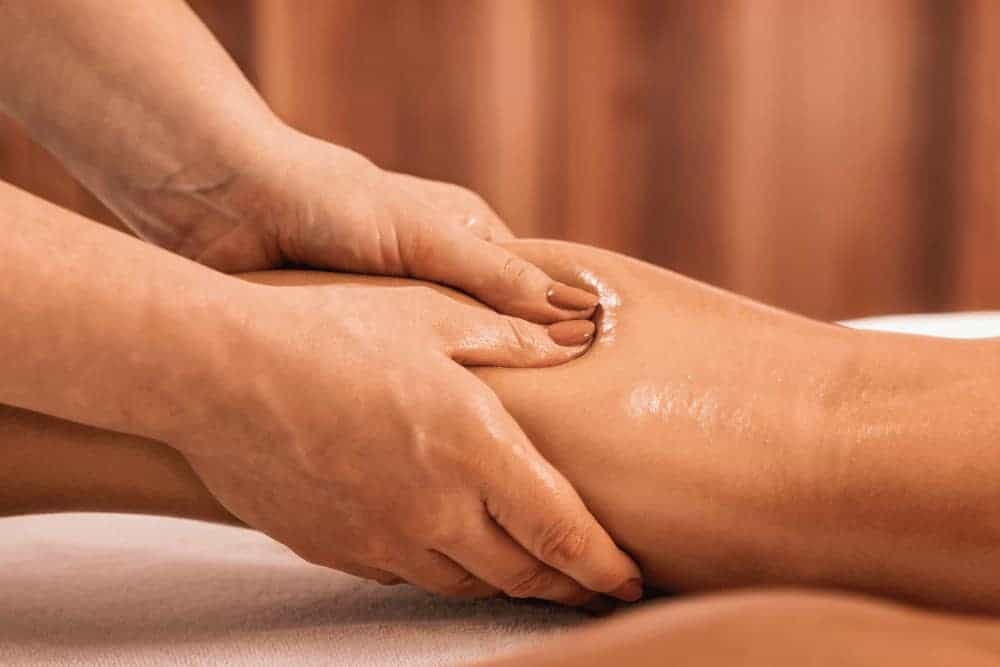 Lymphe anregen - Foto einer Lymphdrainage