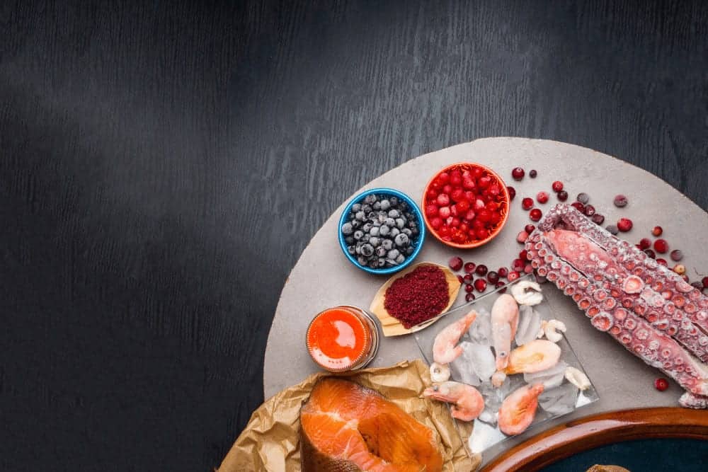 Astaxanthin-reiche Lebensmittel